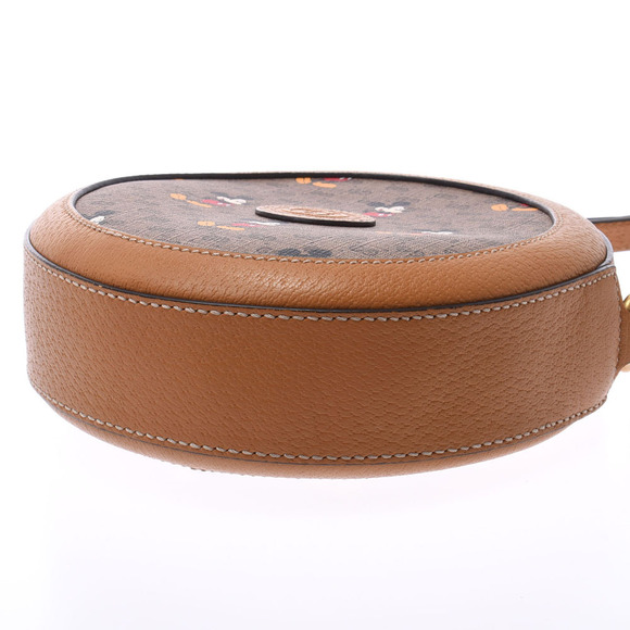 Gucci Mickey Mouse Round Brown Calfskin Shoulder Bag - Picture 5 of 9